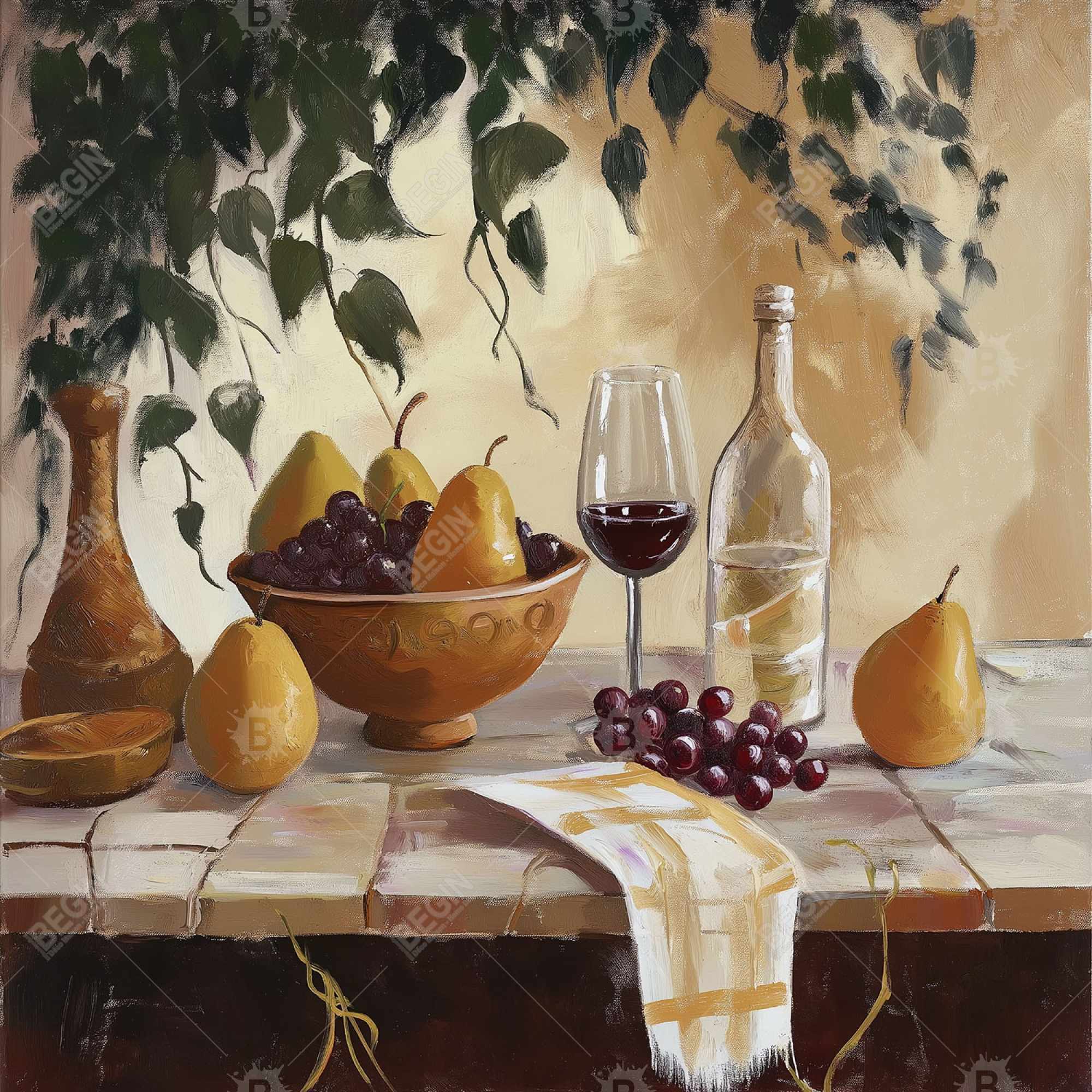 Vin et poires