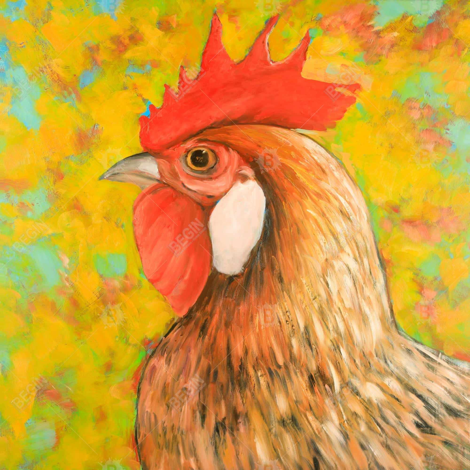 Colorful chicken