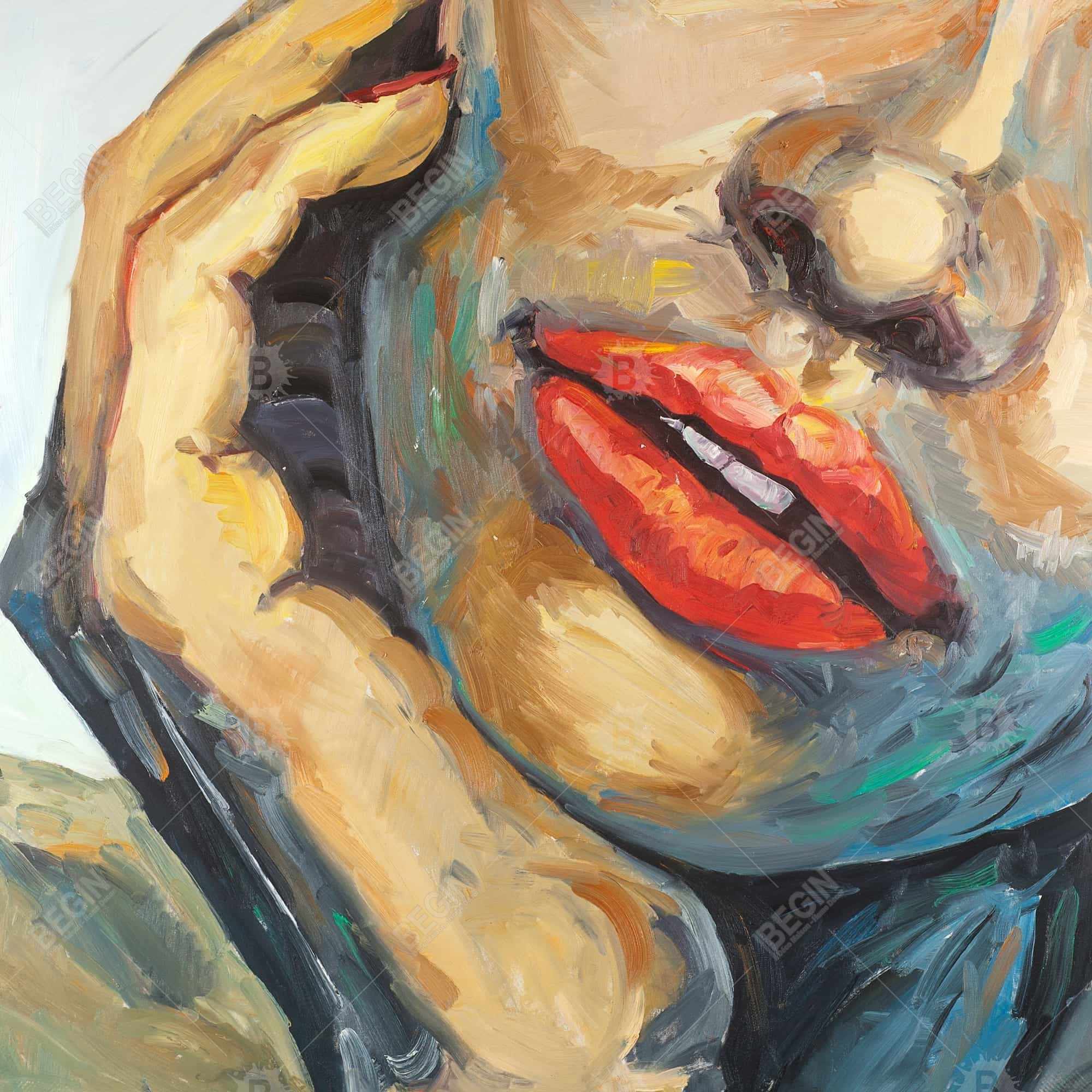 Irresistible lips closeup