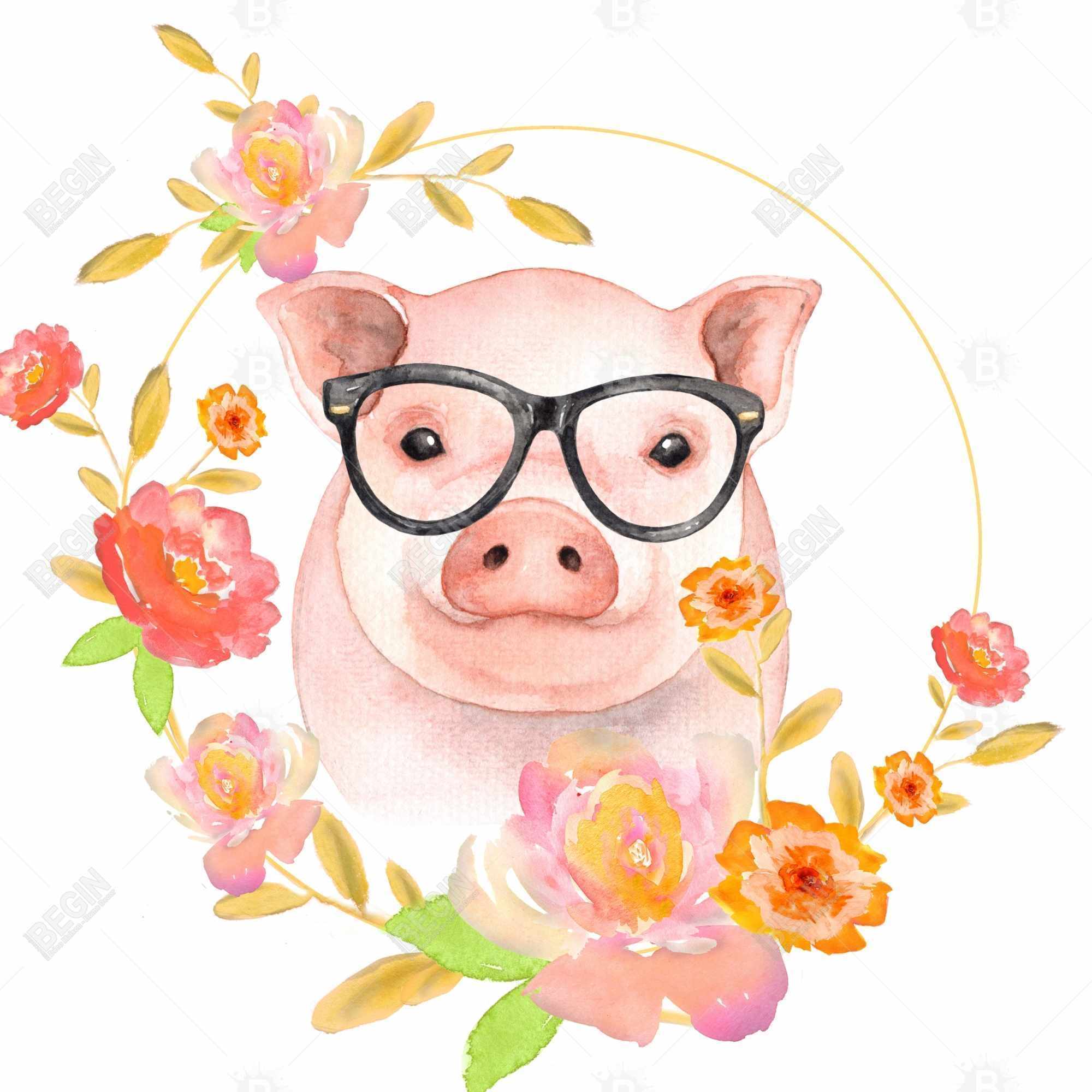 Happy little pig