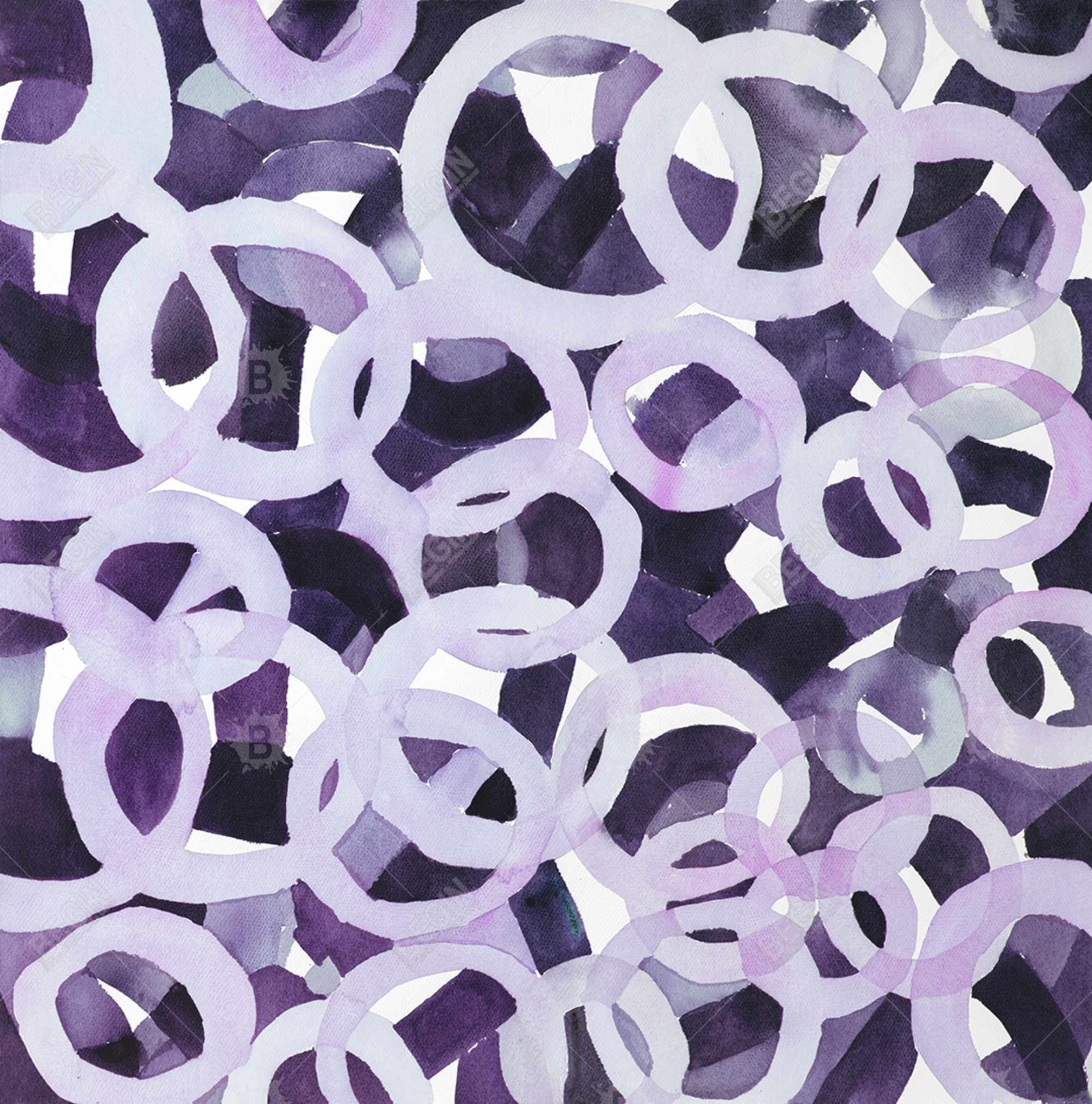 Abstract purple circles