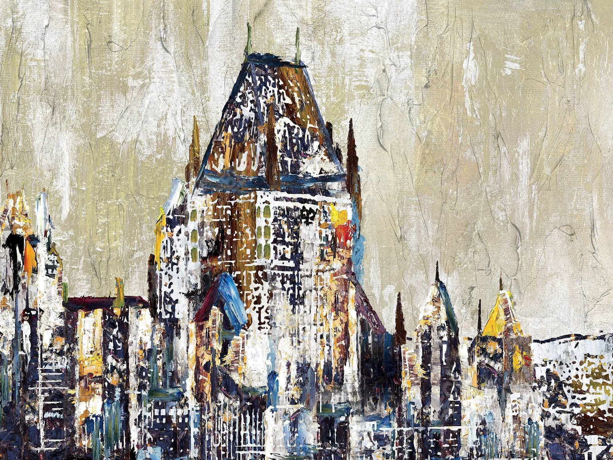 Château frontenac abstrait