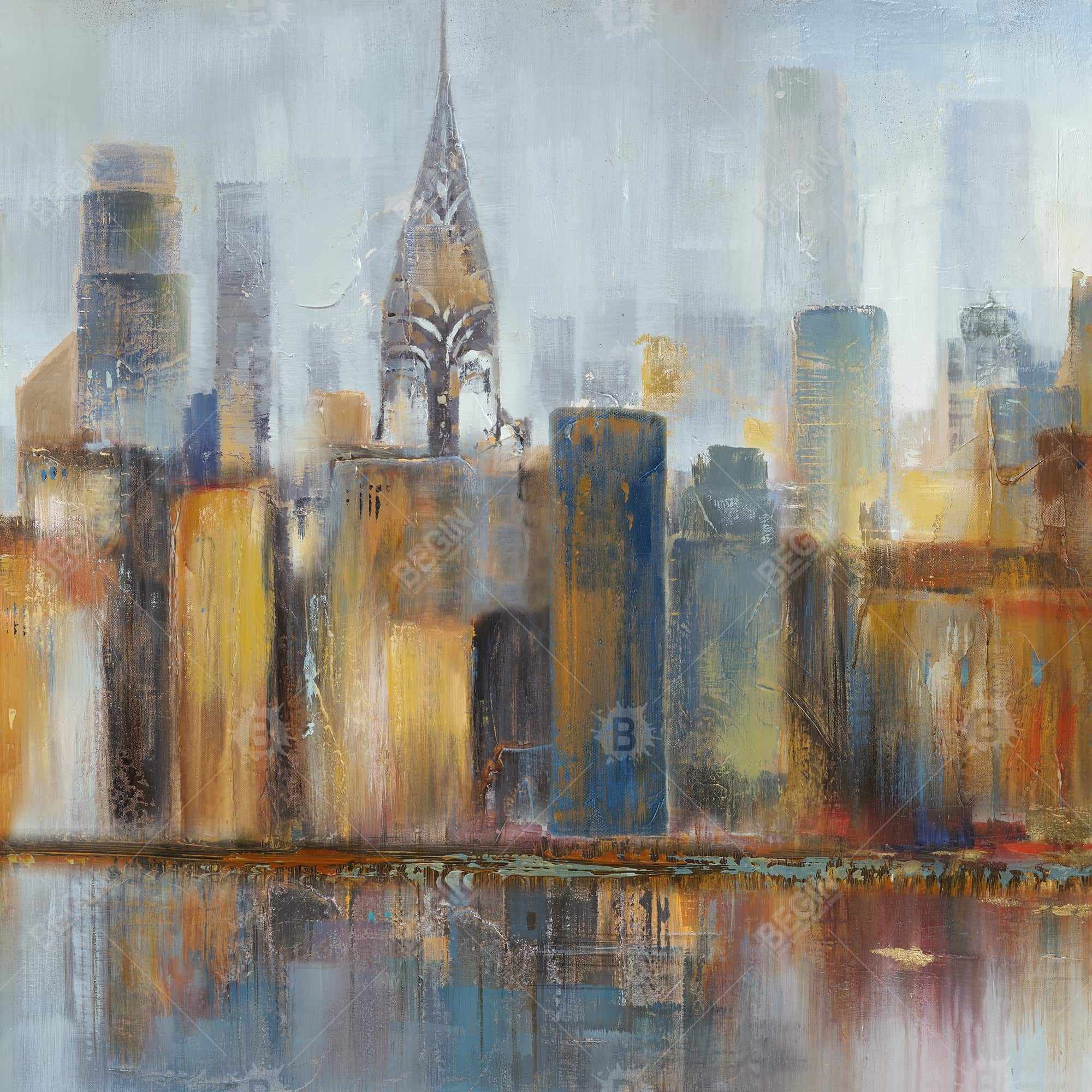 Cityscape with chrysler building