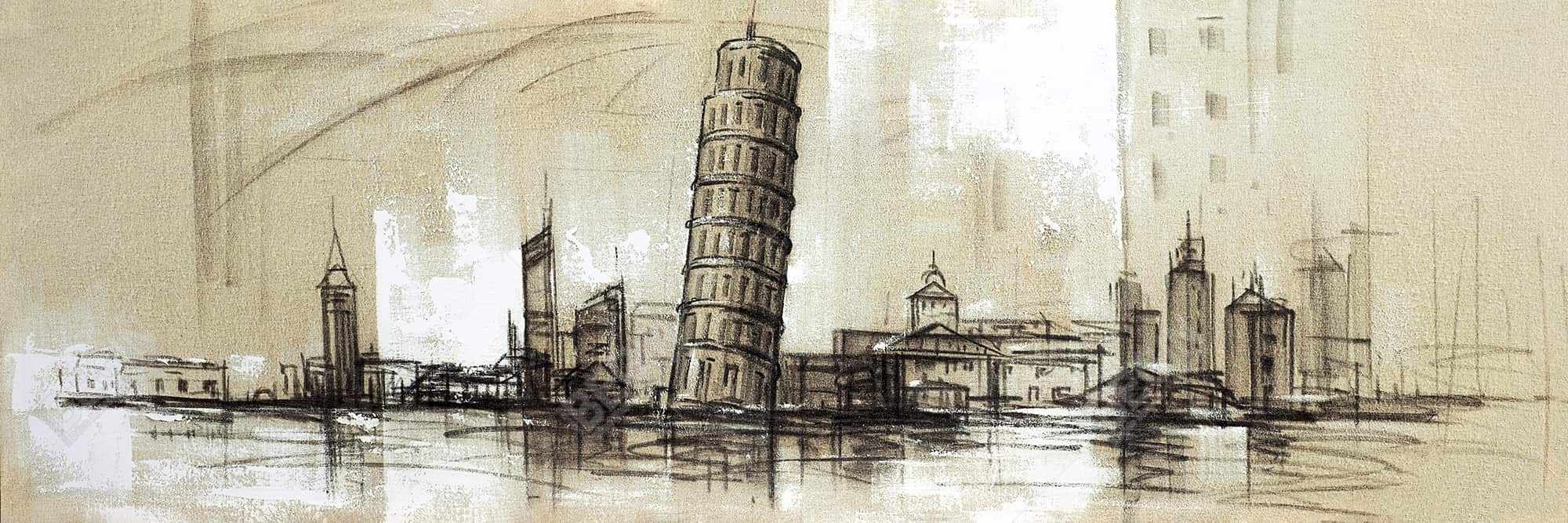 Pise tower sketch
