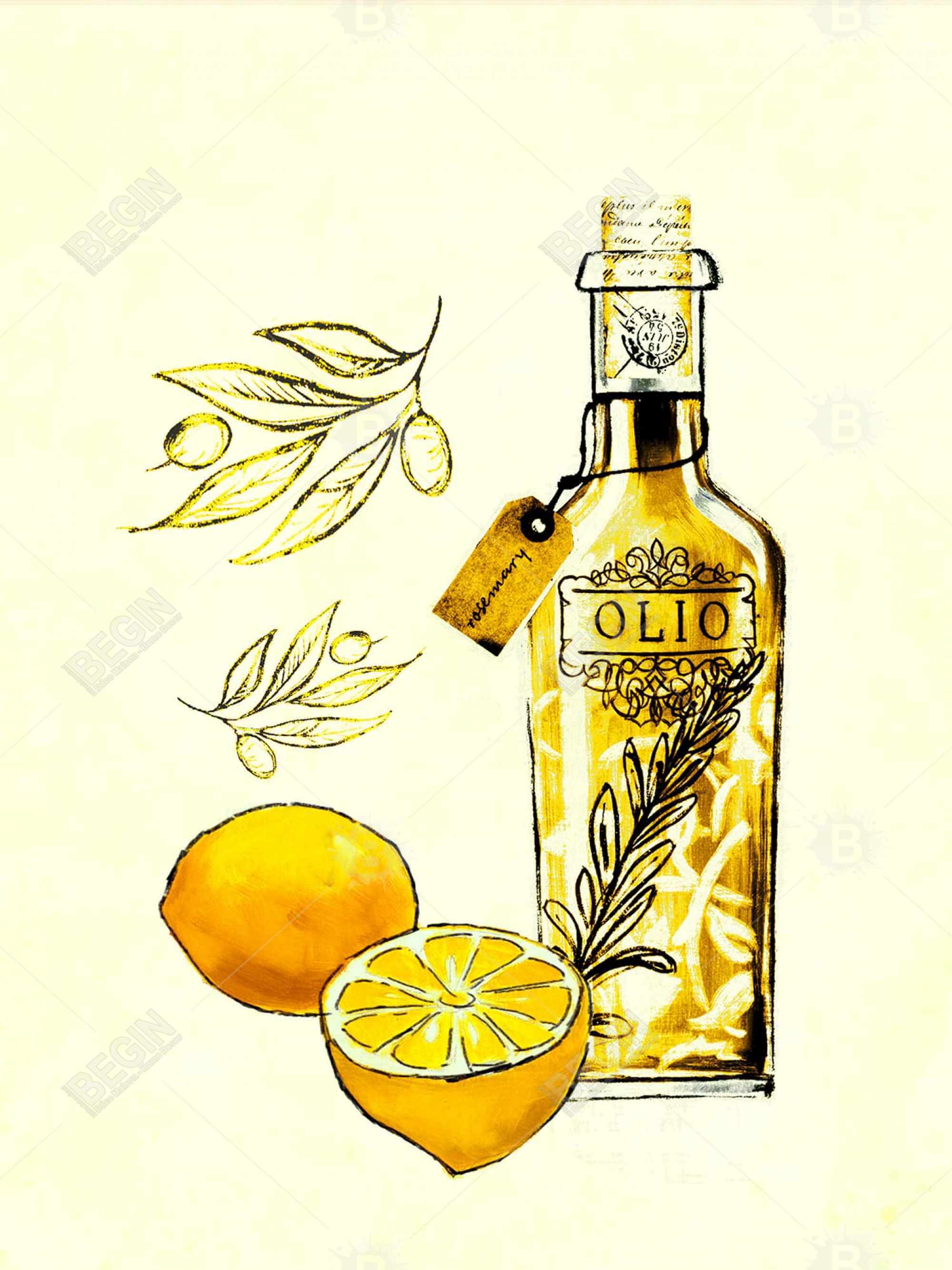 Olive oil and lemons