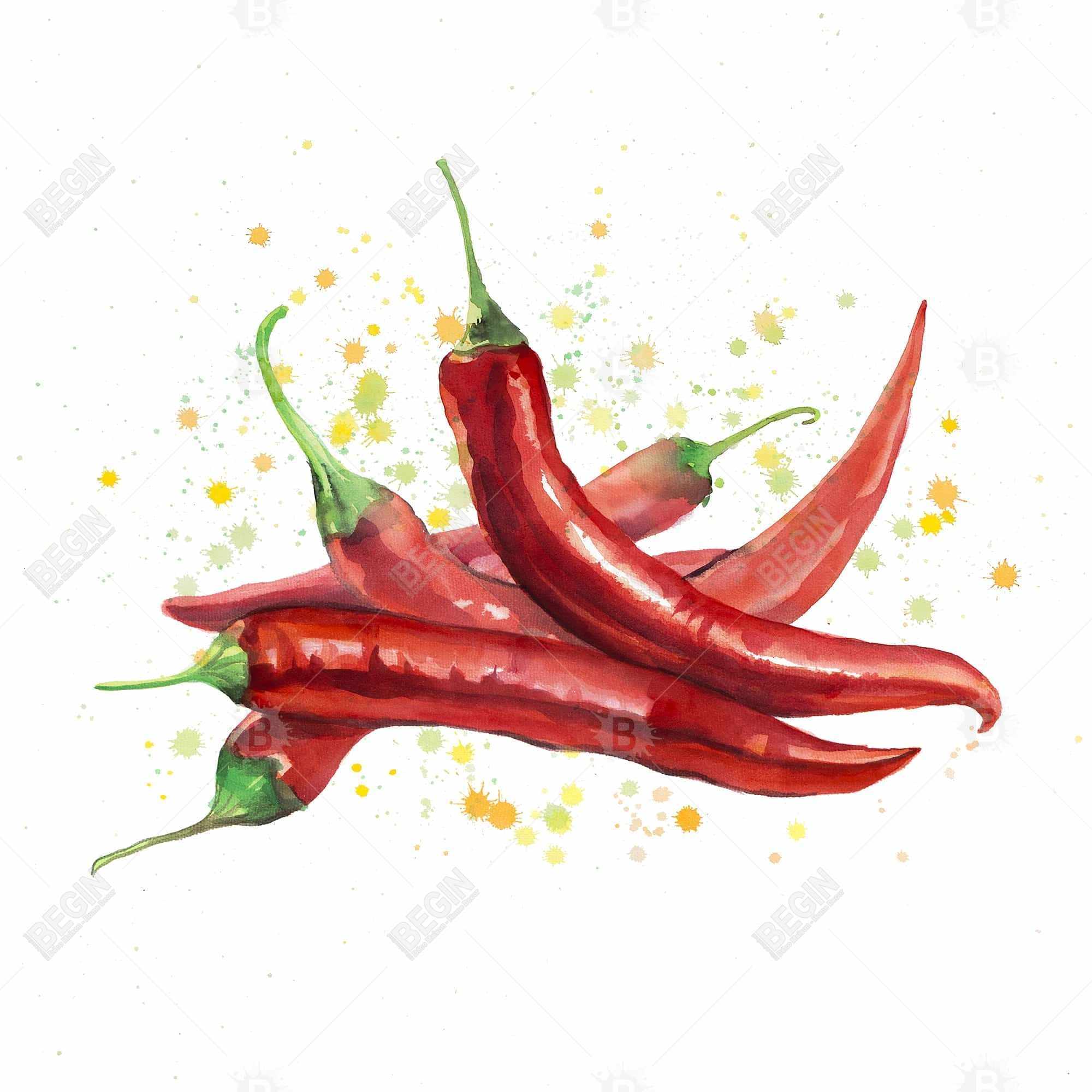 Red hot peppers