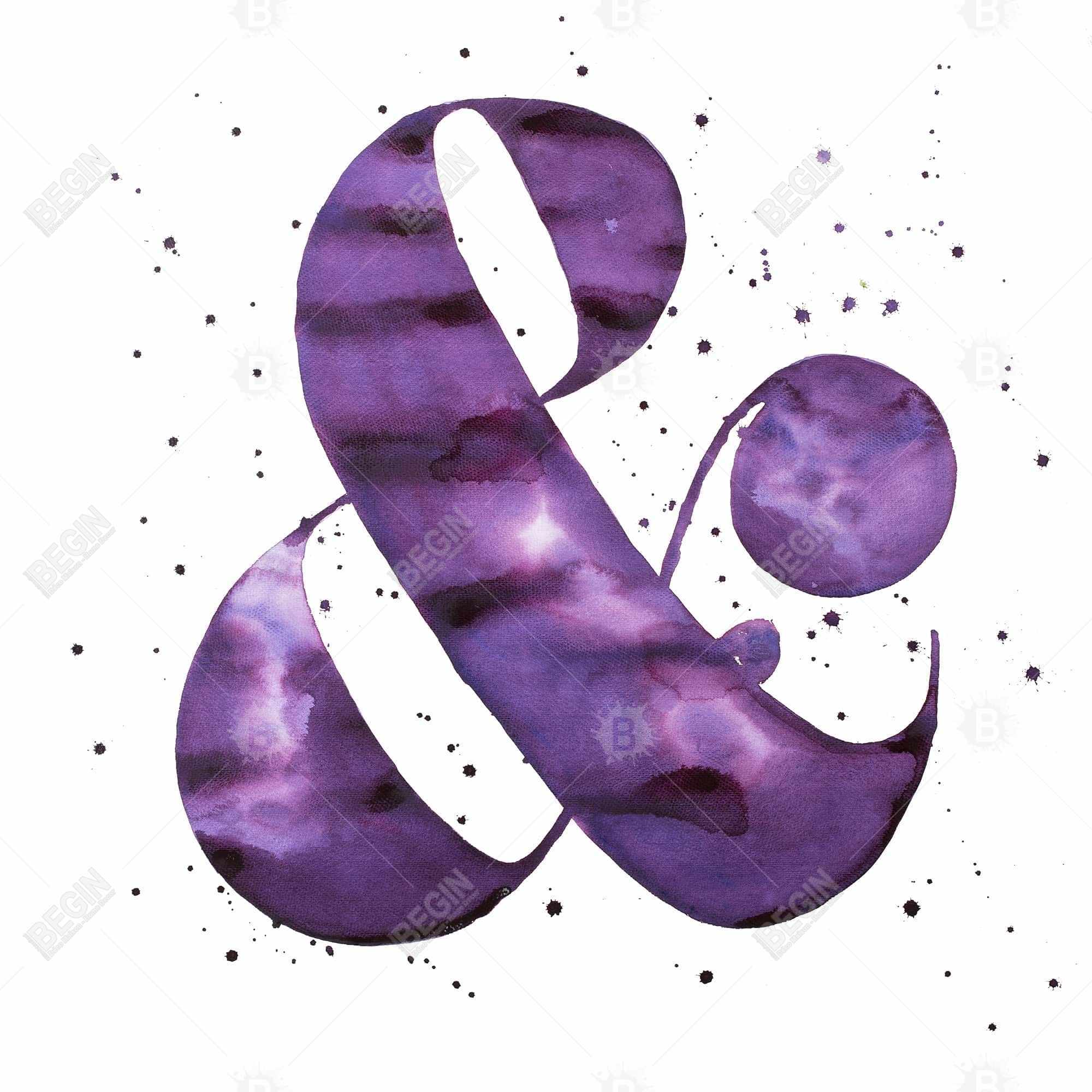 Ampersand purple