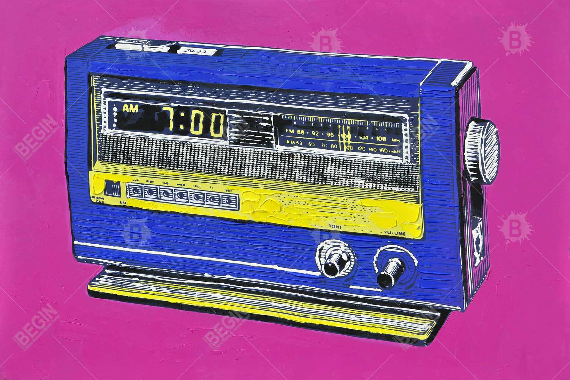 Retro radio alarm