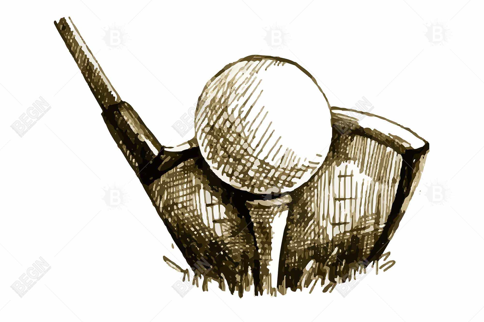 Illustration d'une balle de golf