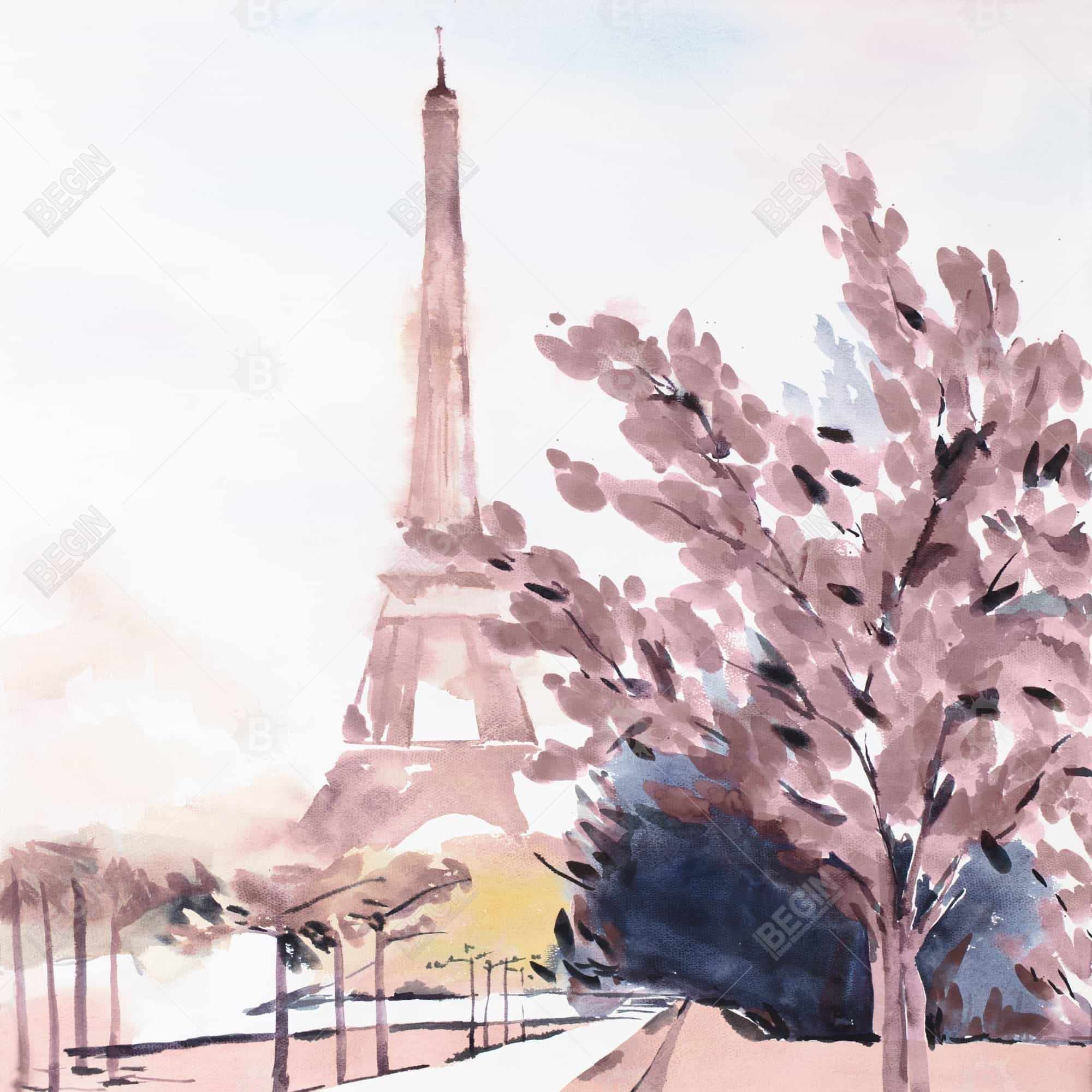 Scene de paris & eiffel