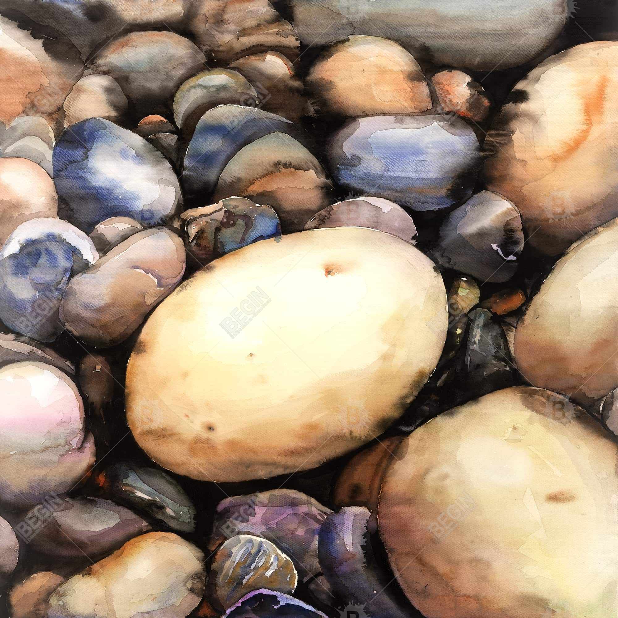 Beach pebbles