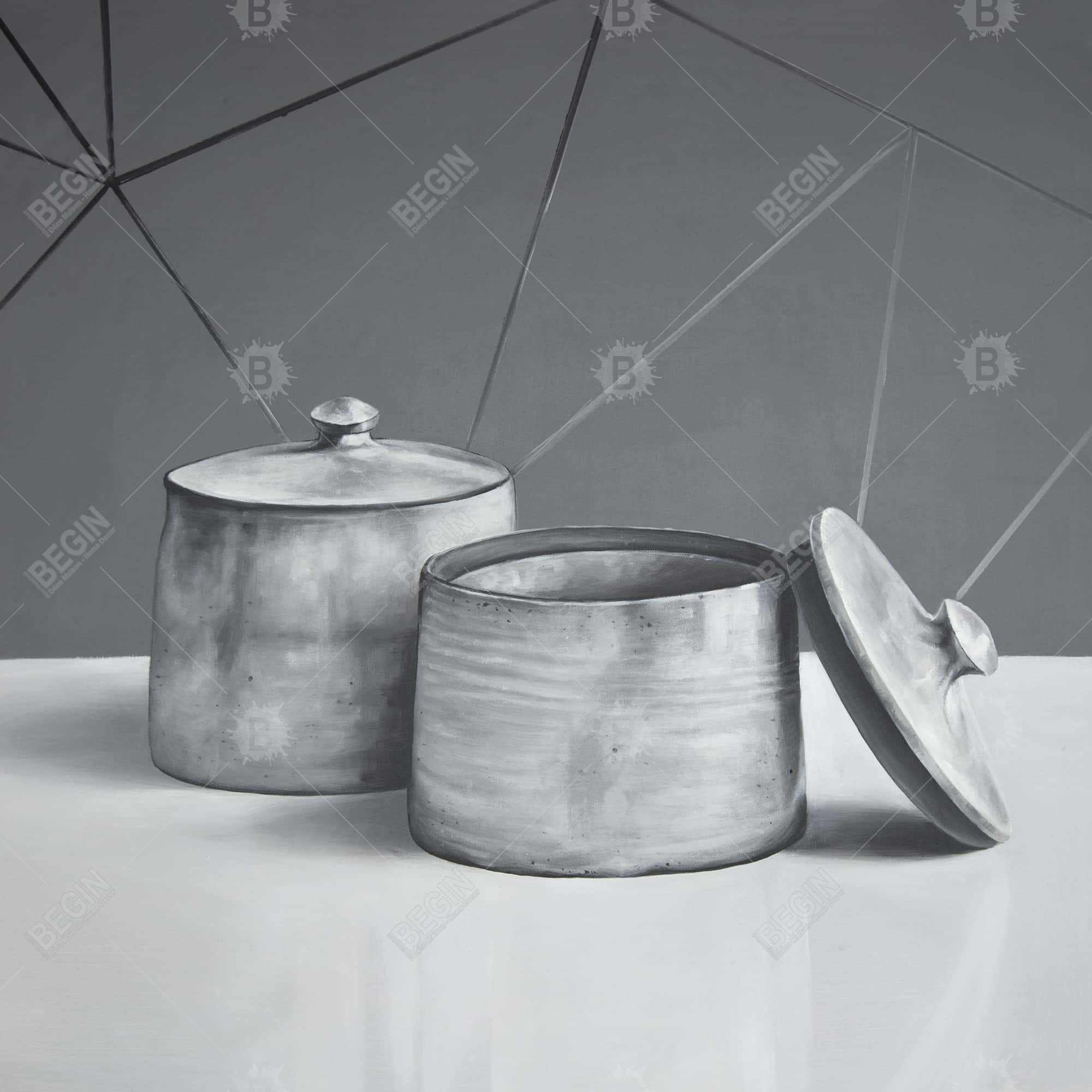 Old pot with lid