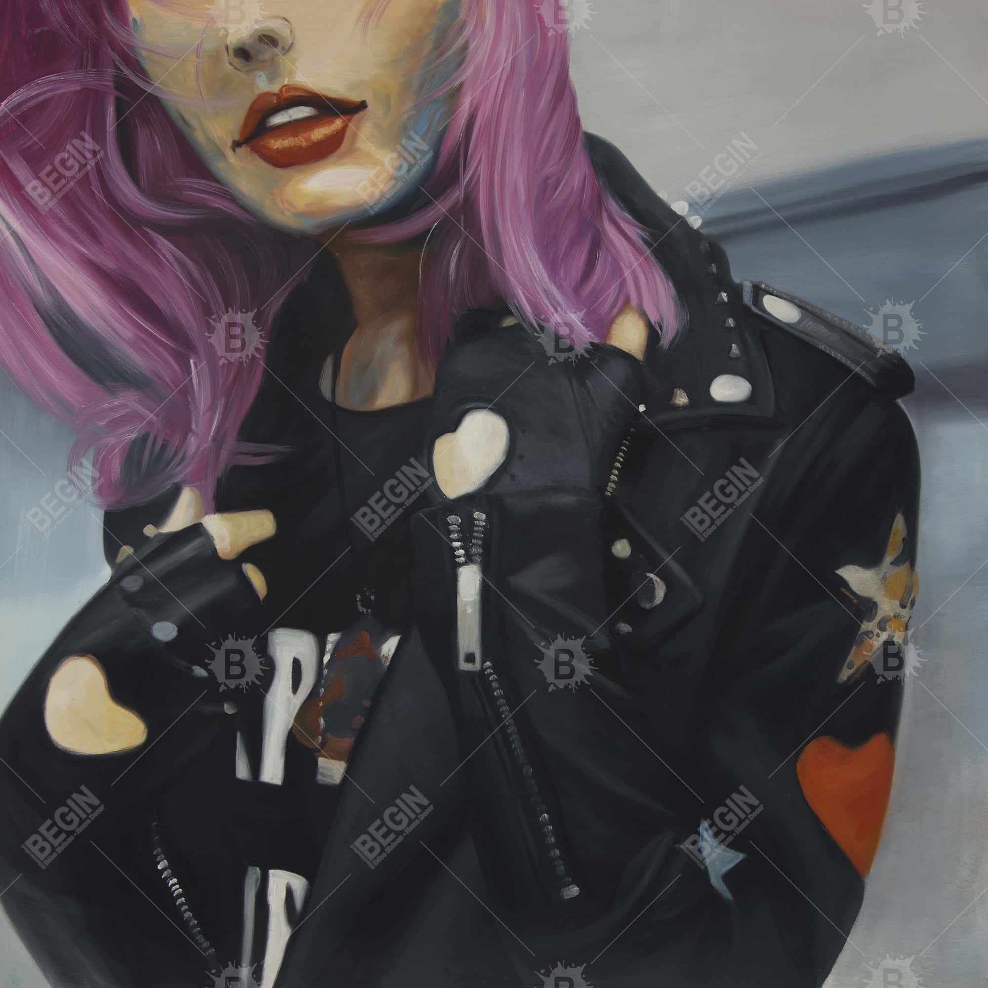 Young punk woman