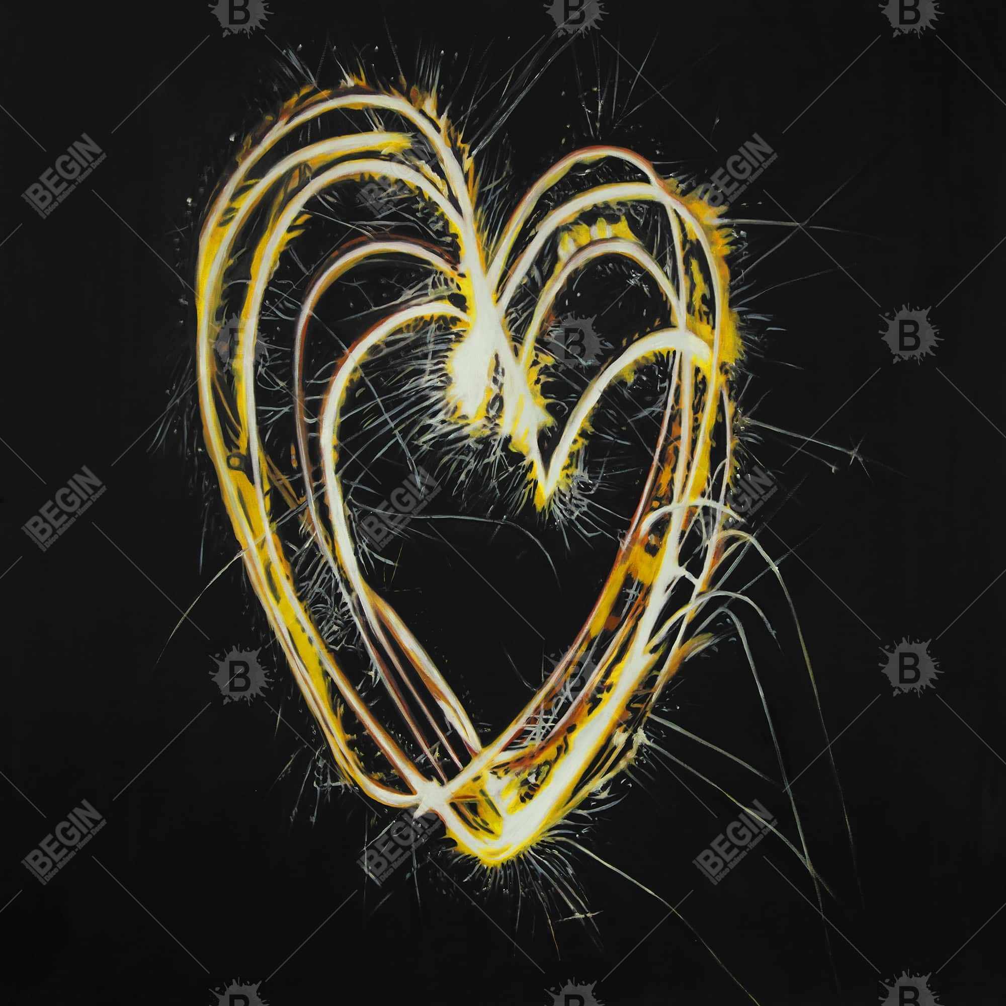 Fireworks heart