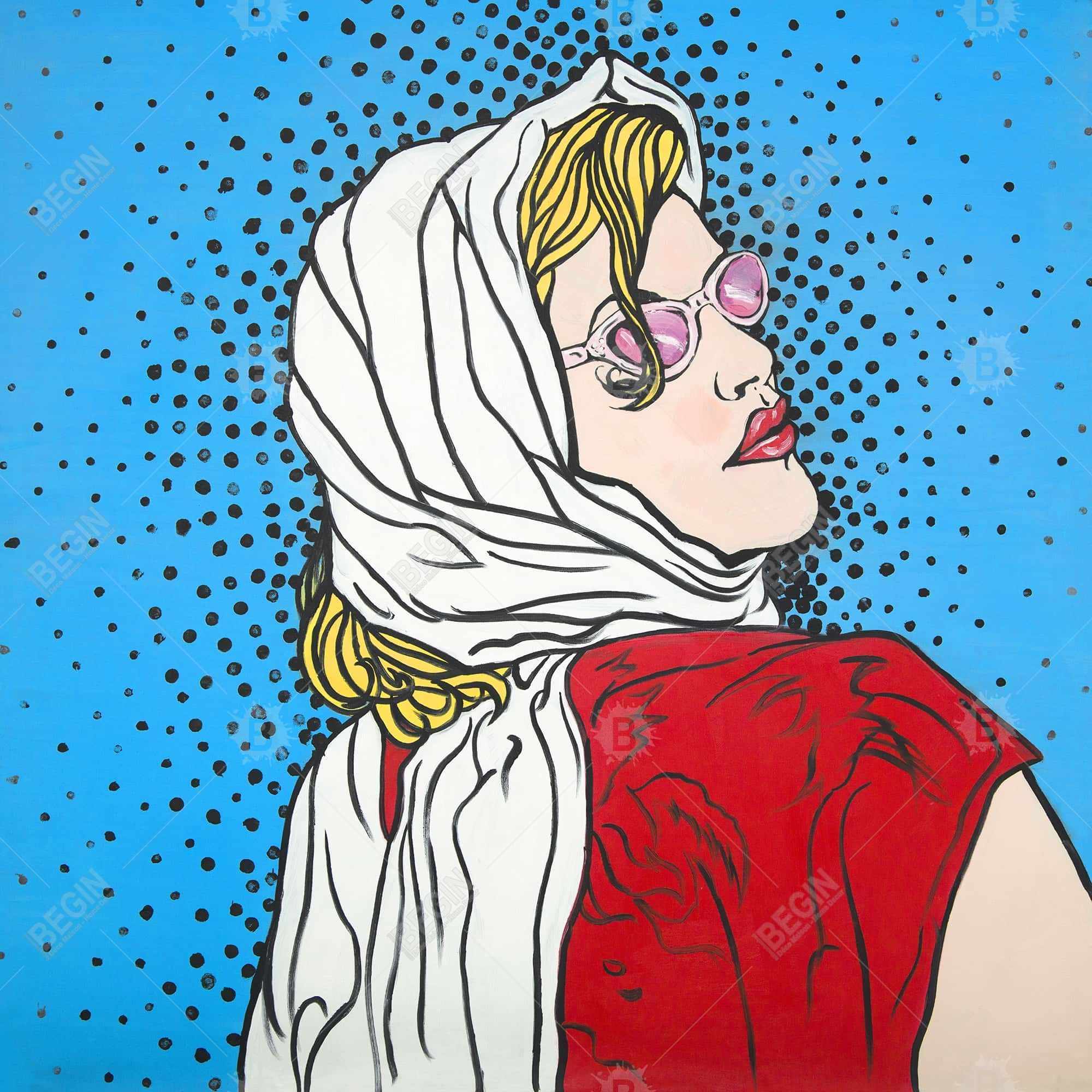 Pop art woman