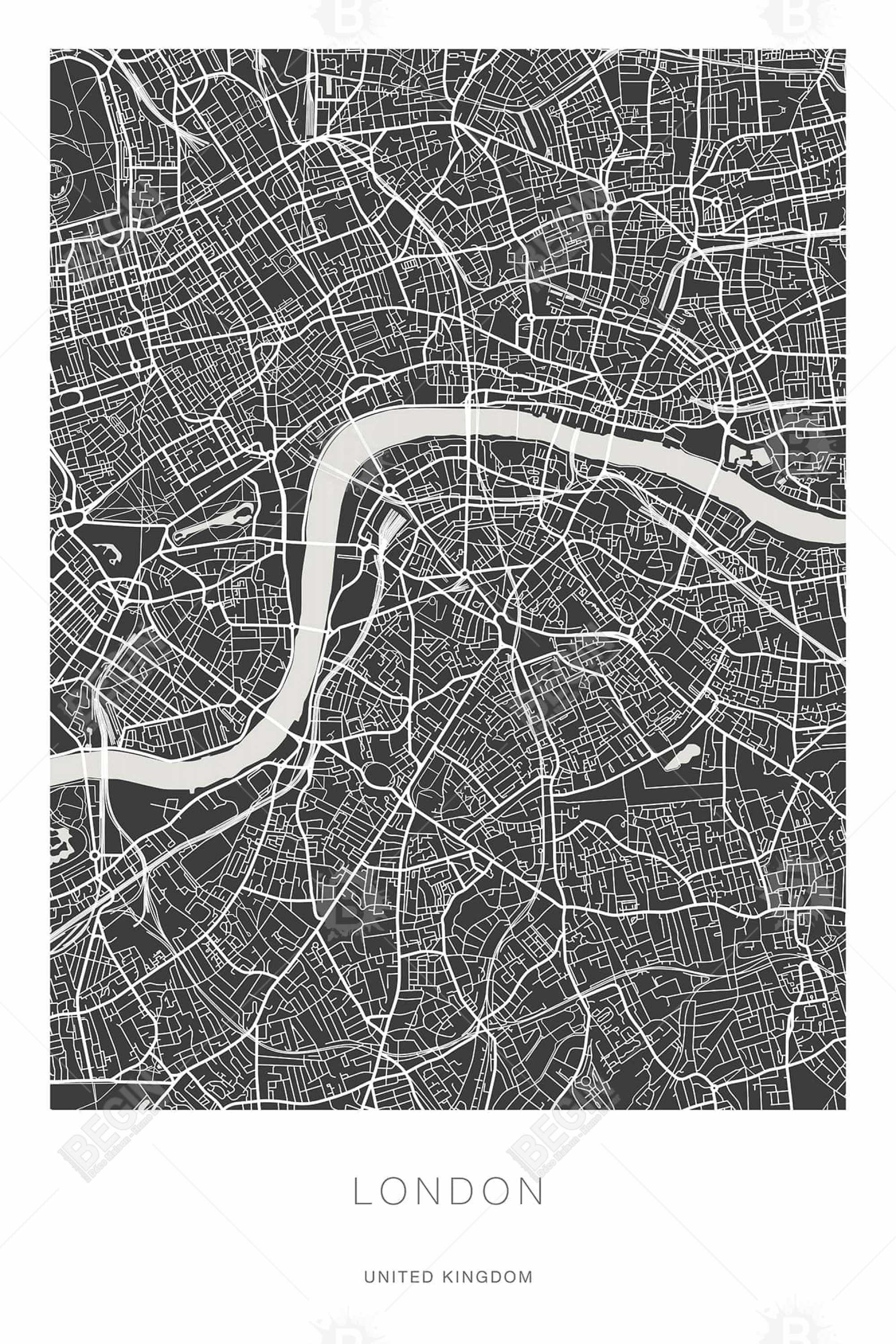 Graphic map of london