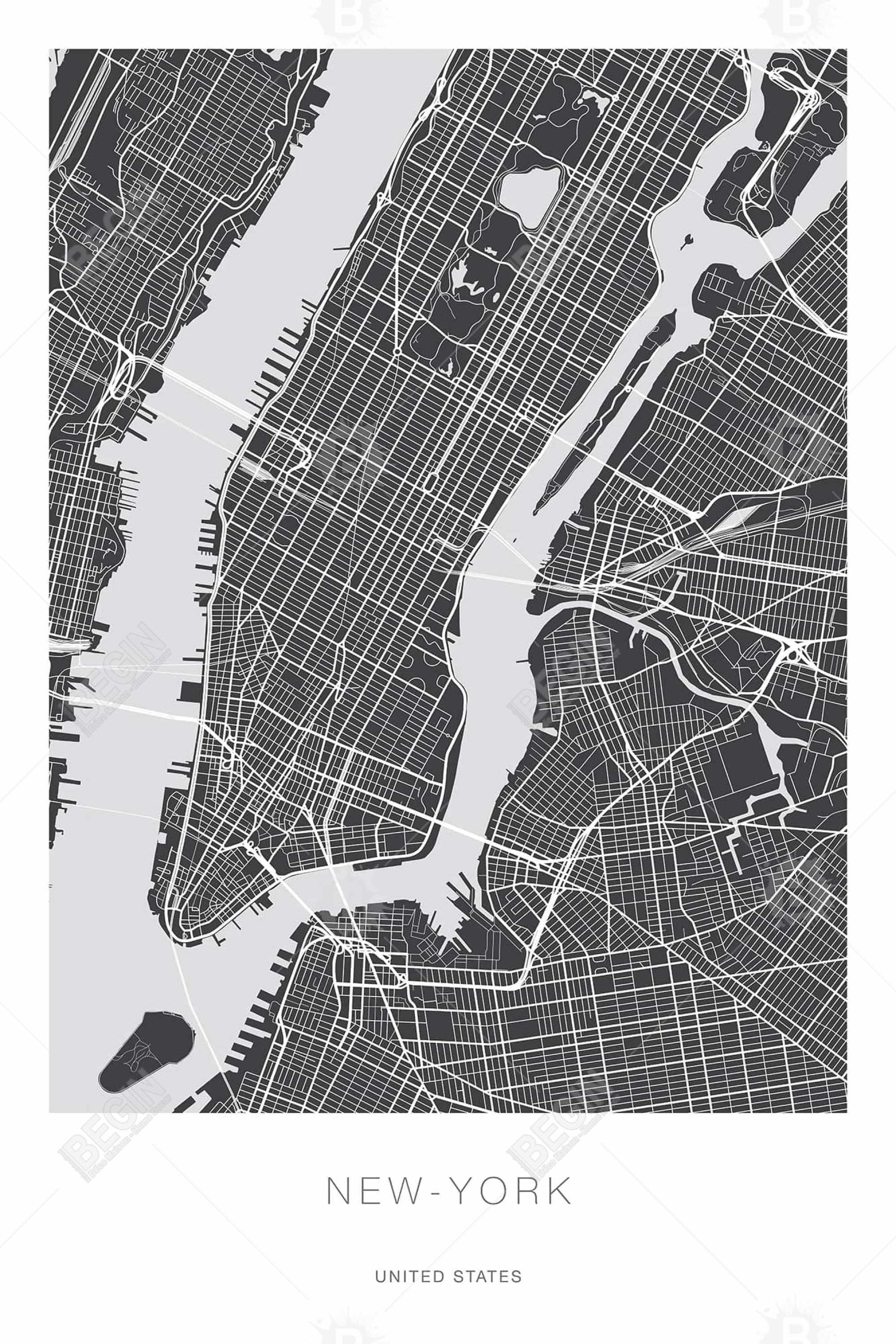 Plan graphique de new-york
