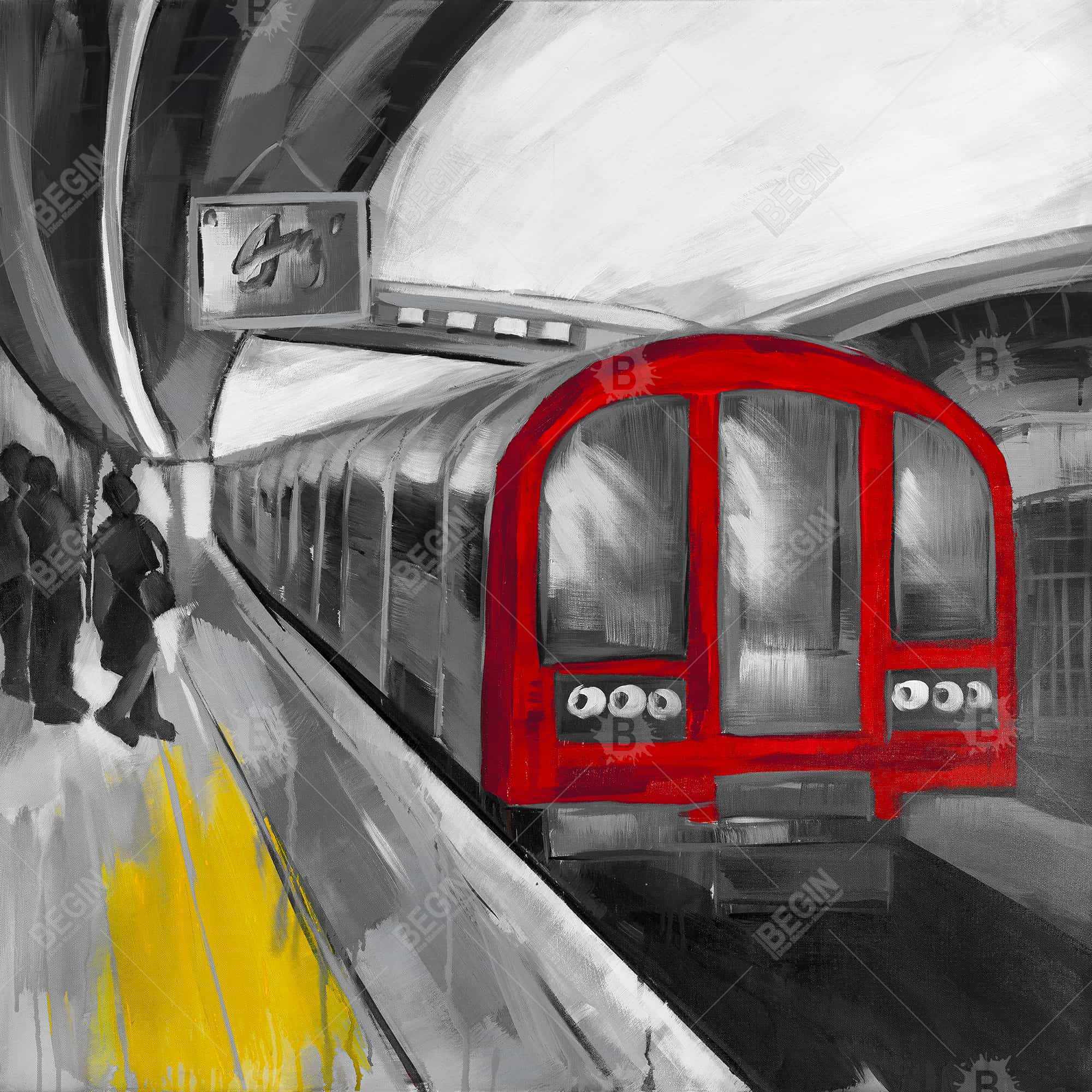 Attente du métro