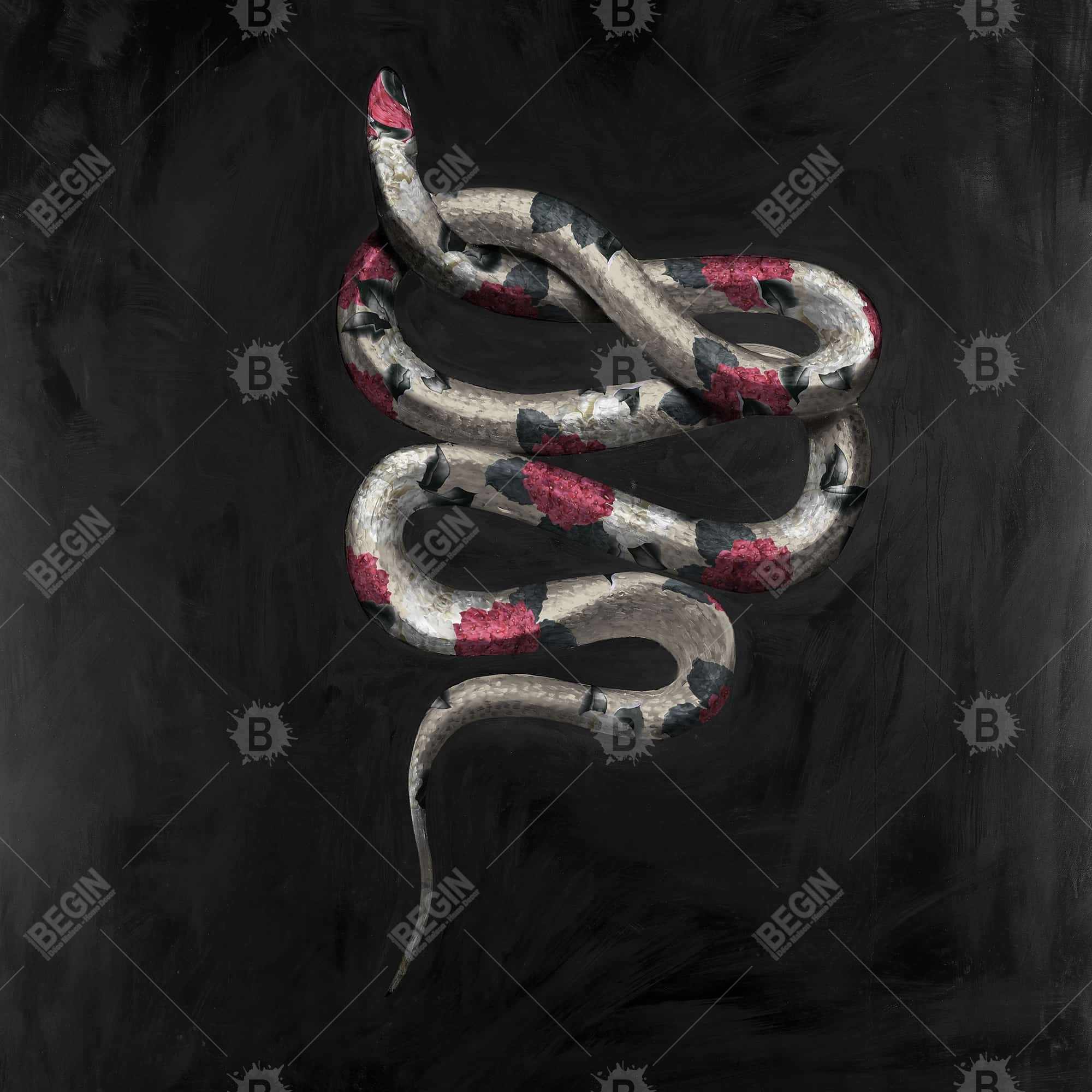 Serpent fleurit