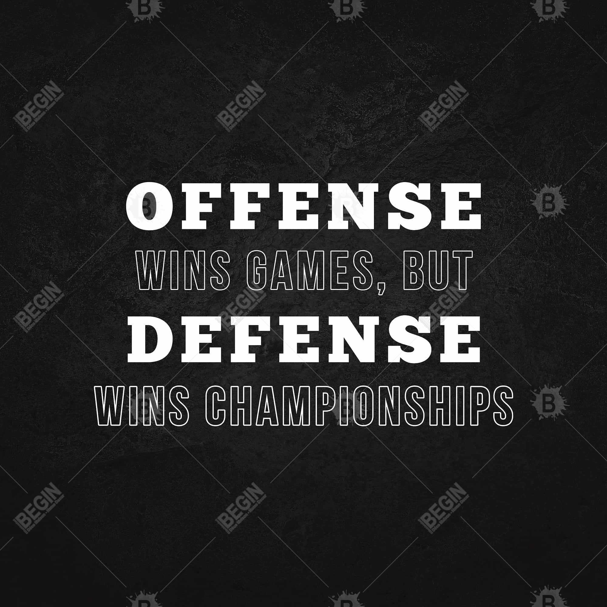 Offense wins games...