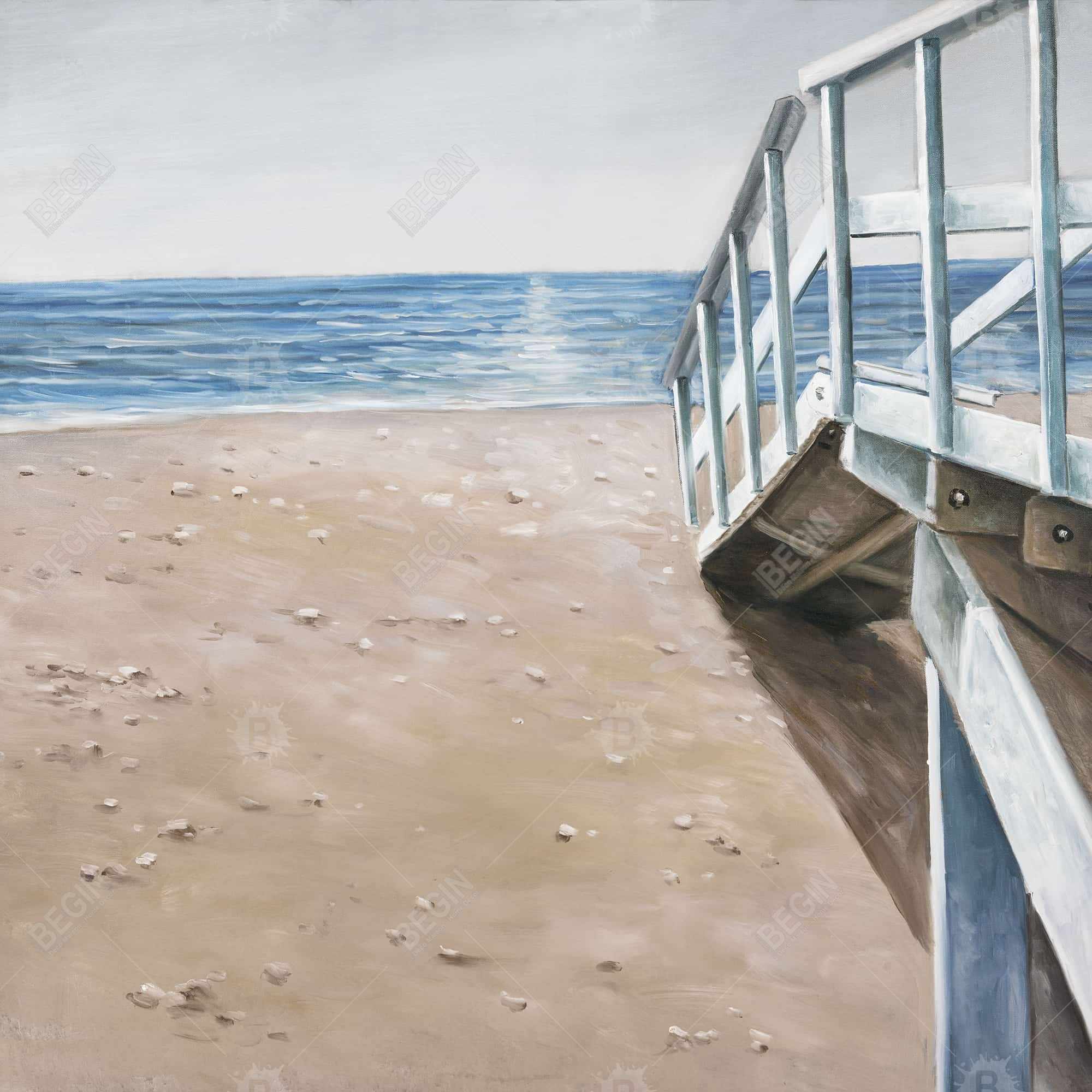 Soft seaside landscape