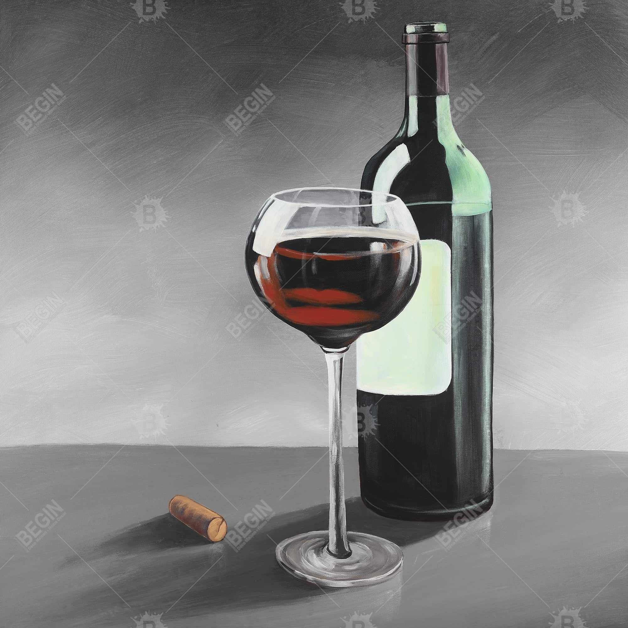 Bottle of burgundy